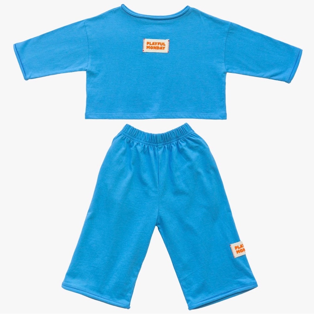 Playful Monday Organic Blue Two-Piece Set